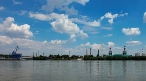 Industrial area time lapse Stock Footage 39278488