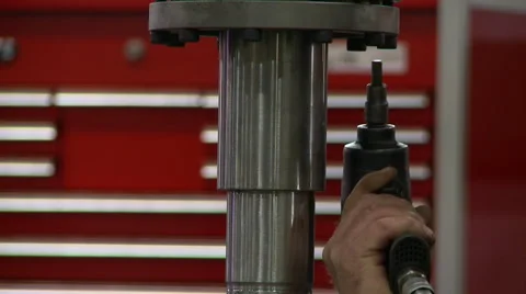 Industrial assembly with power tools Video stock 62757955