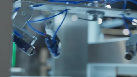 Industrial Automation Machine in Action – Advanced Manufacturing Technology Stock Footage 292867373