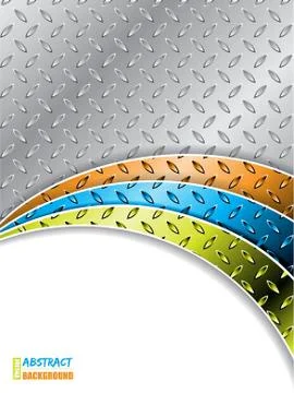 Industrial background with color waves Stock Illustration