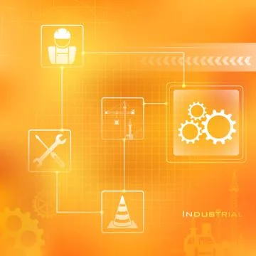 Industrial Background Stock Illustration