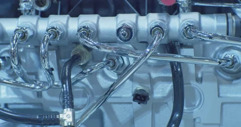 Industrial background.part of an internal combustion engine.close-up 動画素材 162359728