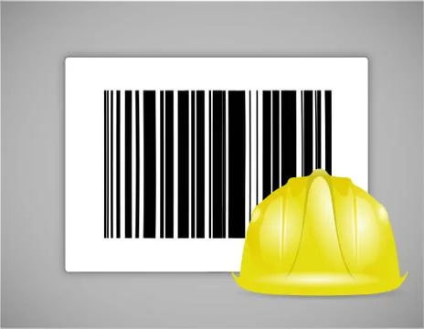 Industrial barcode ups code illustration design graphic Stock Illustration