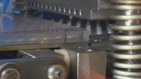 Industrial Blister Packaging Machine Sealing Clear Plastic Medicine Capsules Stock Footage 340486447