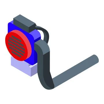 Industrial blower generating airflow for ventilation and cooling systems Stock Illustration