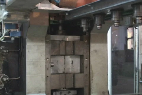 Industrial blowing machine Stock Footage
