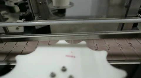 Industrial Bottle Machine Dolly Stock Footage 12673463