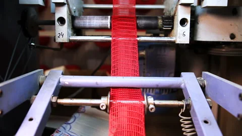 Industrial Braiding Machine In Action Stock Footage 294839949