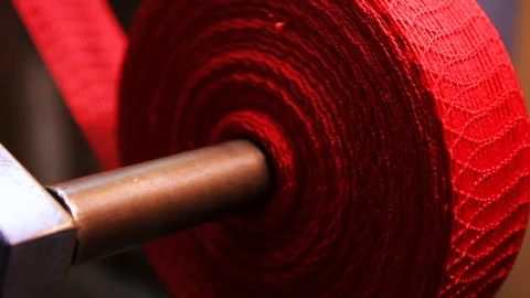 Industrial Braiding Machine In Action Stock Footage 294839951