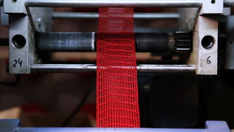 Industrial Braiding Machine In Action Stock Footage 294839992