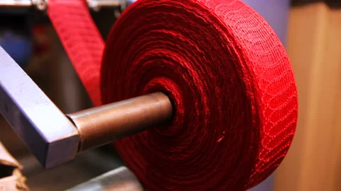 Industrial Braiding Machine In Action Stock Footage 294840151