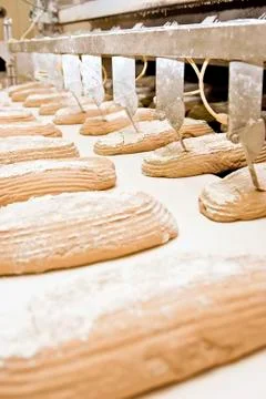 Industrial bread bakery Stock Photos