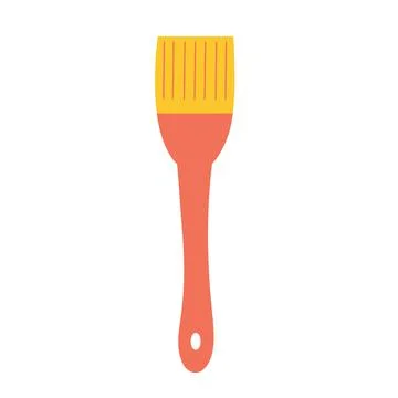 Industrial brush for painting small objects on an isolated background. constr Stock Illustration