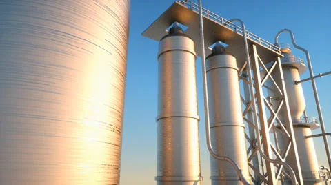 Industrial building Stockbeeldmateriaal 33960453
