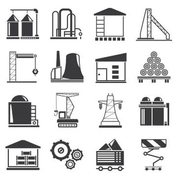 Industrial building Stock Illustration