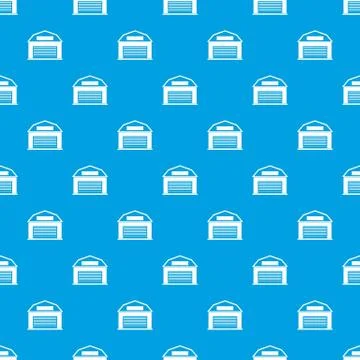 Industrial building pattern seamless blue Illustrazione stock