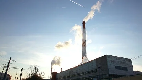 Industrial building pipes Stock Footage 120201660