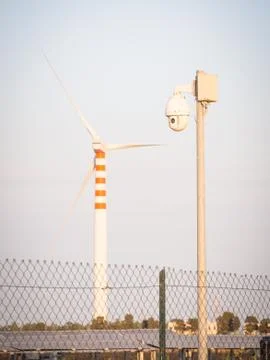 Industrial camera control Stock Photos