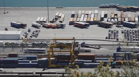 Industrial Cargo Bay Stock Footage 51616144