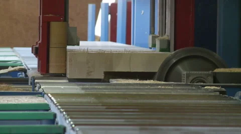 Industrial carpentry cnc cutting machine shaping round pins Video stock 59129618