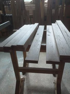 Industrial Carpentry Workshop Interior With Woodworking Machines And Timber Stock Photos