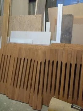 Industrial Carpentry Workshop Interior With Woodworking Machines And Timber Stock Photos