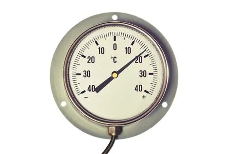 Industrial Celsius Thermometer Stock Photos