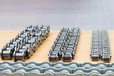 The industrial chains for machine Stock Photos