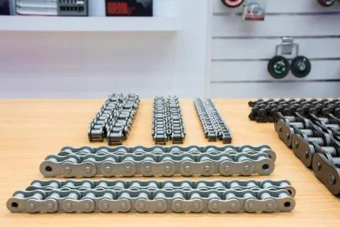 The industrial chains for machine Stock Photos