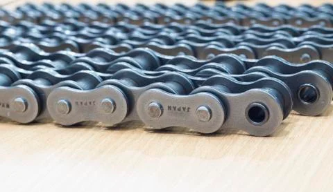 The industrial chains for machine Stock Photos