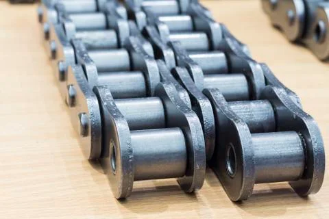 The industrial chains for machine Stock Photos