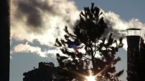 Industrial chimney _2 Stock Footage 18326562