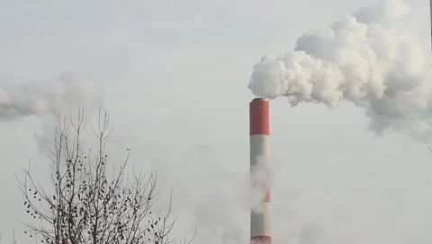 Industrial chimney Vídeos de archivo 10728721