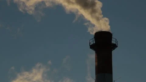 Industrial chimney Stock Footage 18302062