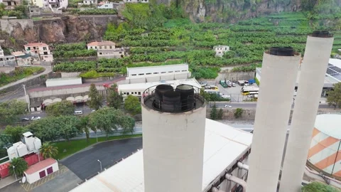 Industrial chimney Stock Footage 260949334
