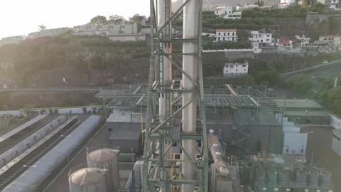 Industrial chimney Stock Footage 260949431