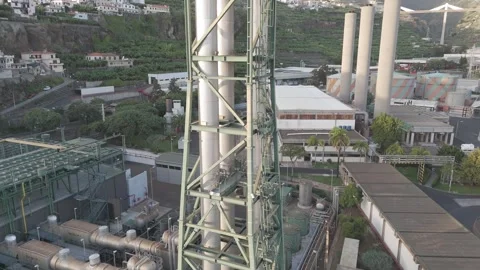Industrial chimney Stock Footage 260949480