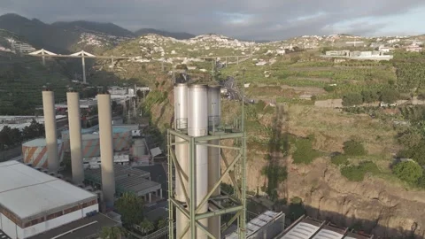 Industrial chimney Stock Footage 260949513