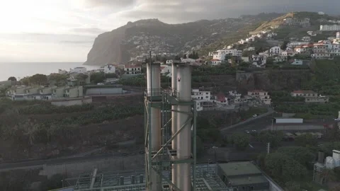 Industrial chimney Stock Footage 260949514