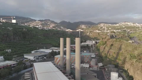 Industrial chimney Stock Footage 260949586