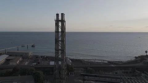 Industrial chimney Stock Footage 260949630