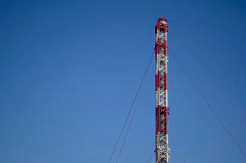Industrial chimney Stock Photos