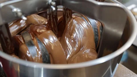 Industrial Chocolate Processing Machine Stock Footage 327189316