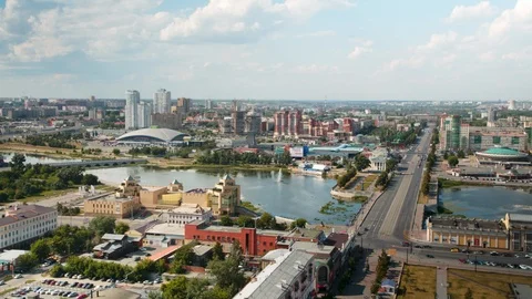 Industrial city center in summer Stock Footage 116726853