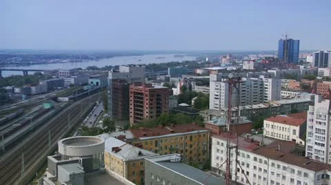 Industrial City Stock Footage 10914085