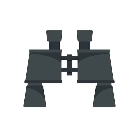 Industrial climber binoculars icon flat isolated vector Stock Illustration