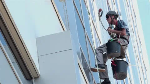 Industrial climber  Stock Footage 19957621