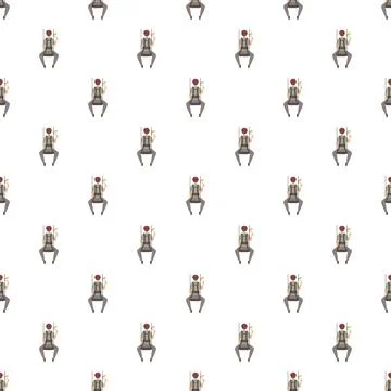 Industrial climber workers performing maintenance uniform pattern Ilustración de archivo