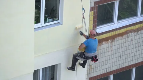 Industrial climbers working Video stock 80690589