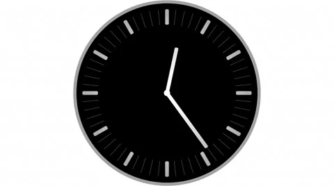 Industrial Clock, 12 Hr Time-lapse (60fps) Stock-Footage 40700637